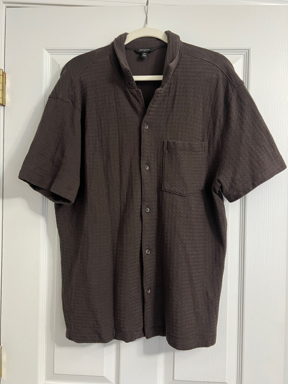 Men’s Chocolate Brown Button Up